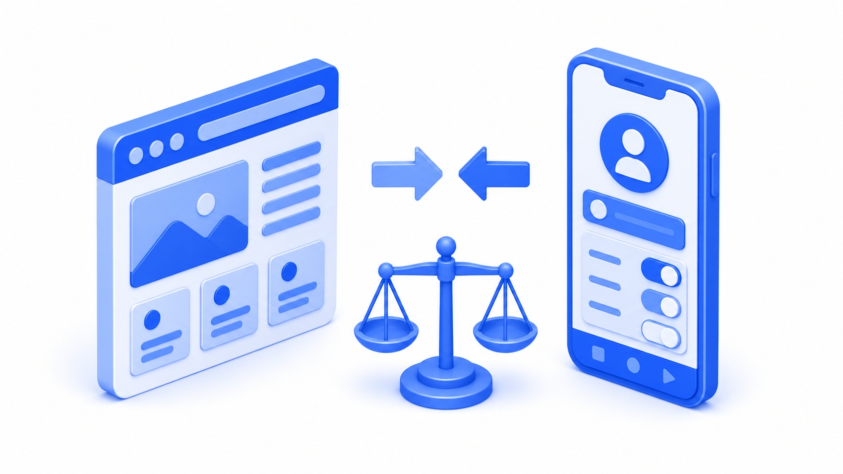 Comparativa entre página web y aplicación web para negocios